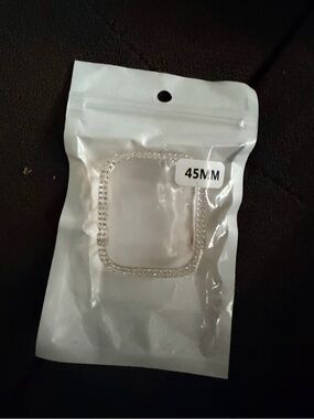 45mm Clear Crystal Bezel Case for Smartwatch - Transparent Apple Watch 7, 8, & 9